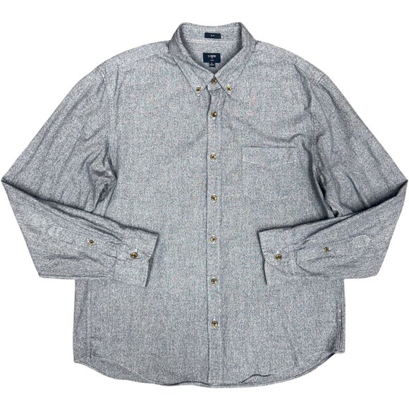 EUC Men's J. CREW‎ Slim Jaspe Button-Down Shirt Navy | Size XL - Picture 2 of 5